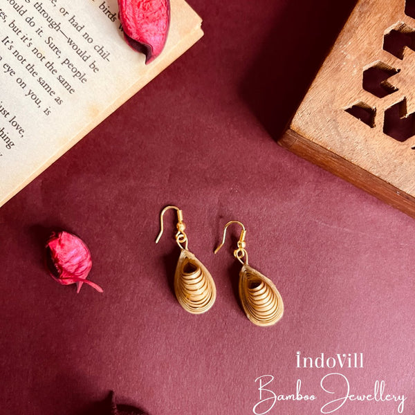 Handcrafted Unique Bamboo Earrings