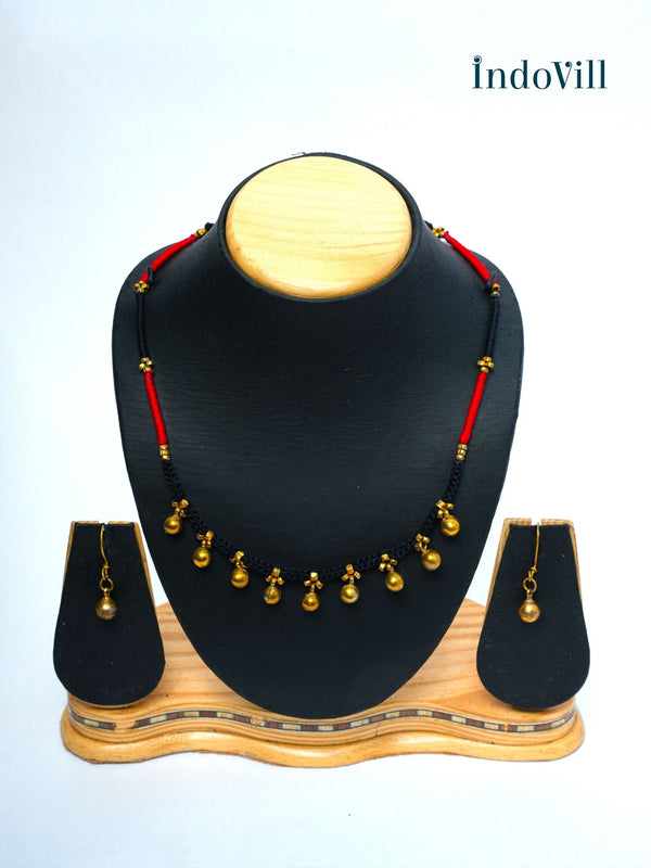 Krishna 9 Ball Beads Necklace