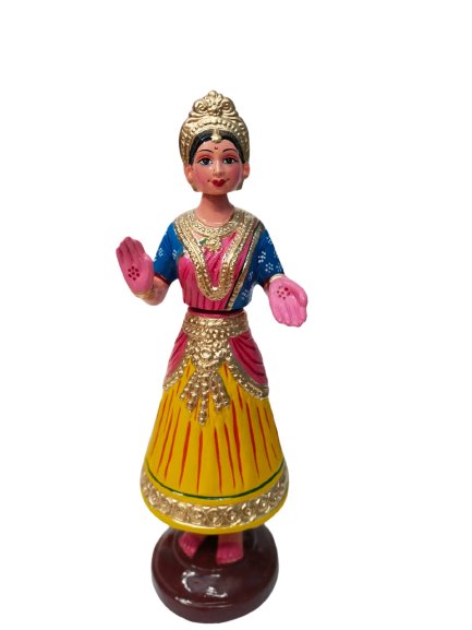 Handicraft Kondapalli Dancing Doll | Kondapalli Butta Bomma - 1PC - IndoVill