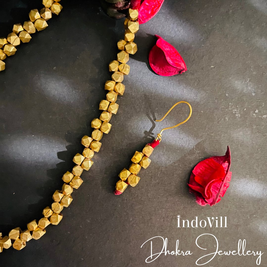 Dhokra Clustered Type Necklace