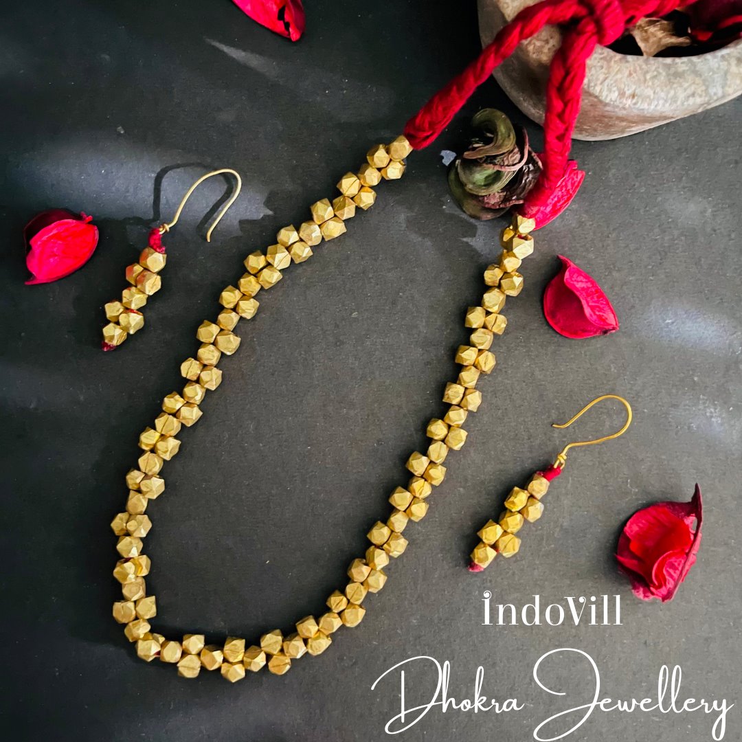 Dhokra Clustered Type Necklace