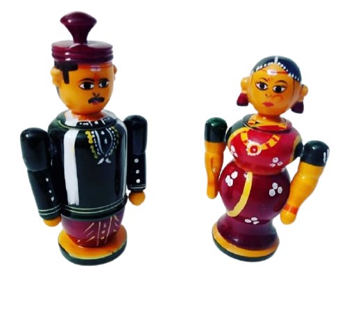 Etikoppaka Handmade Toys Wedding Couple