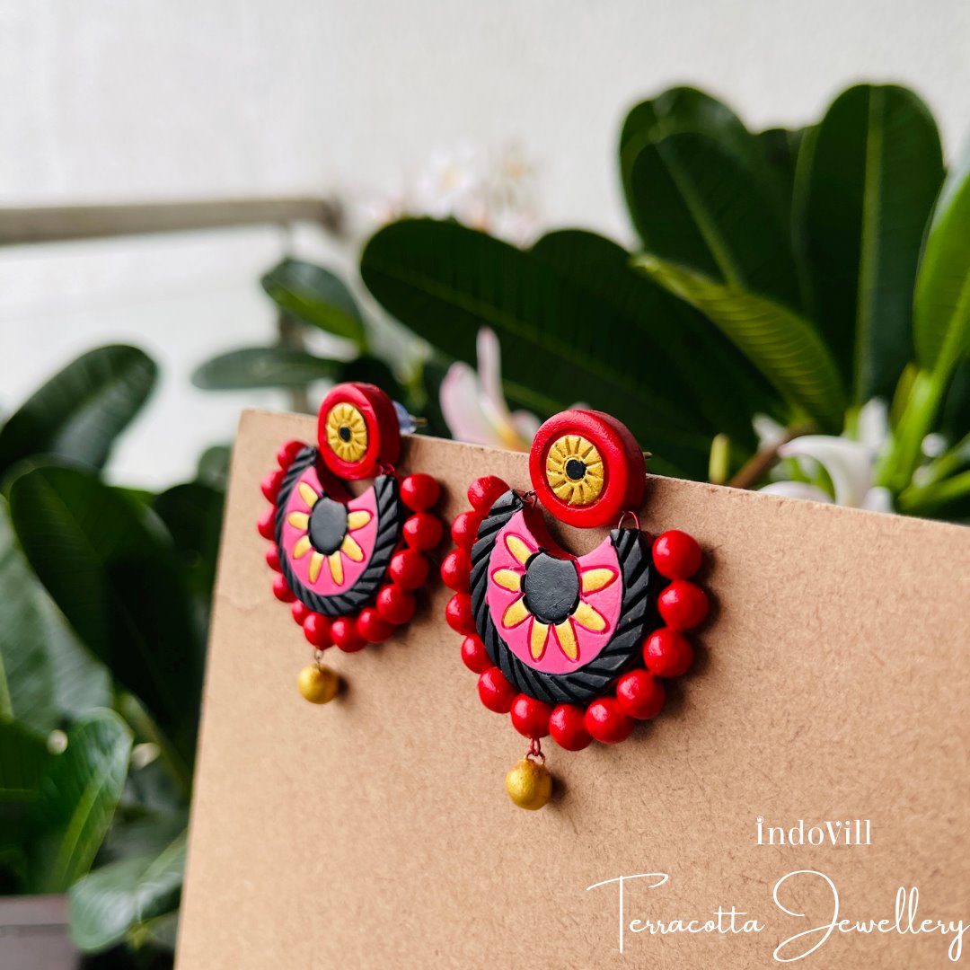 Round polymer clay earrings – BEVERLY SMART