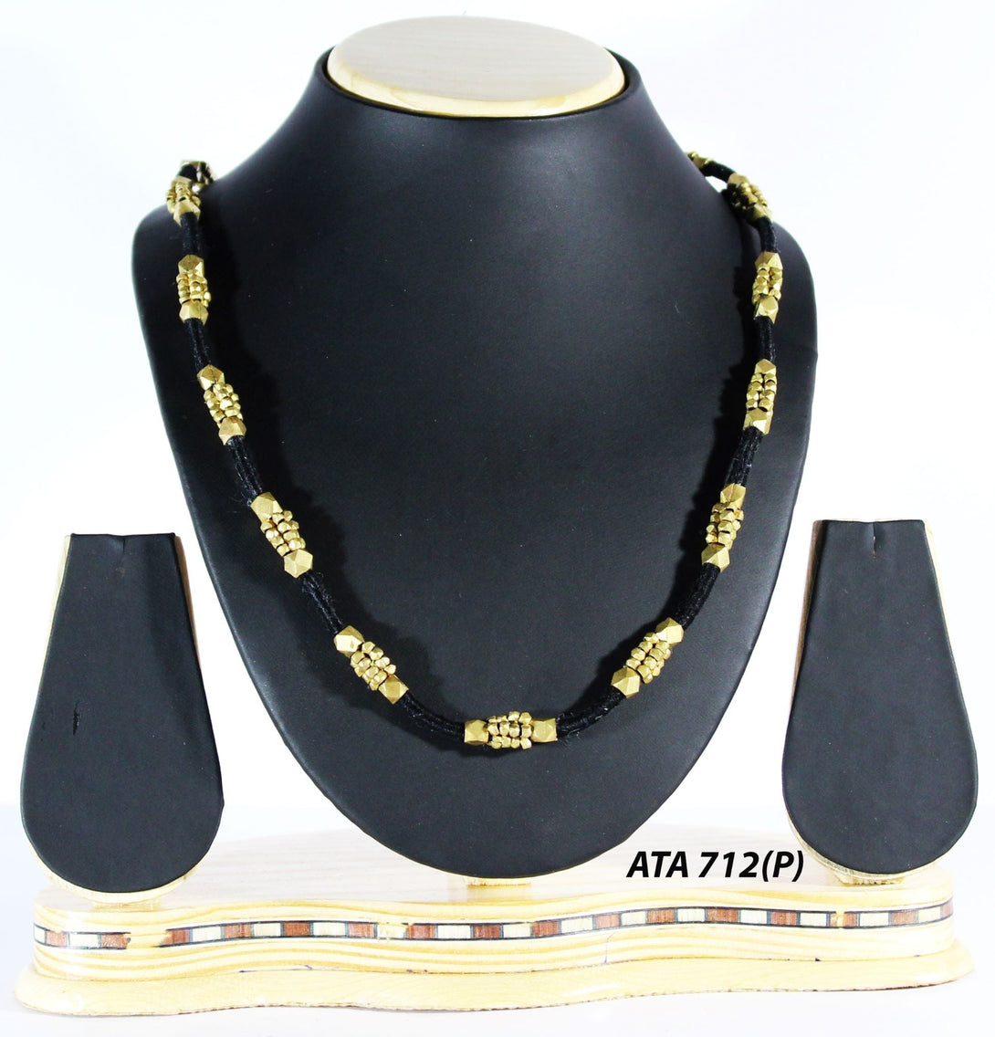 Small Brass Beads, Long Necklace, Mangalasutra